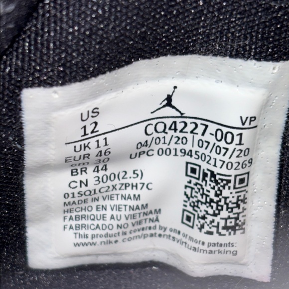 Nike Air Jordan 35 'DNA' Black and White Mesh Sneakers Men’s Size 12 - Picture 9 of 12